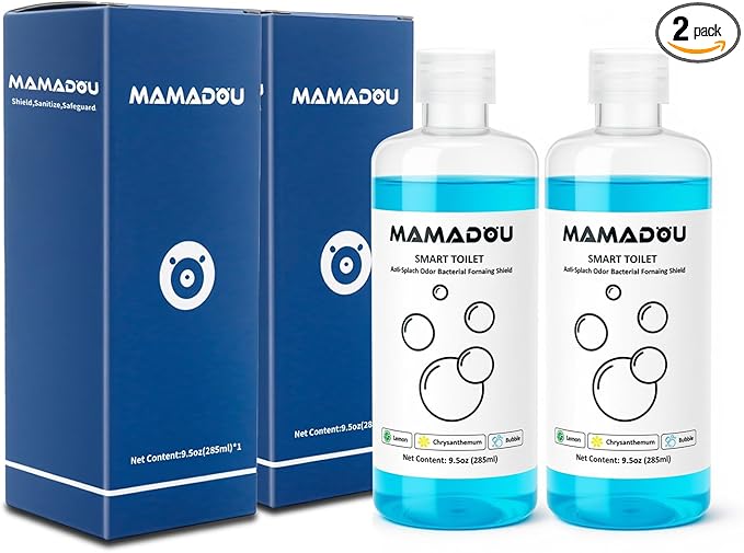 MAMADOU Foaming Shield Smart Toilet Special Foam Agent Cleaning Liquid Splash Control Deodorizing Toilet Cleaner For Fresh Comfortable Bathroom Environment 285ml 2Pack