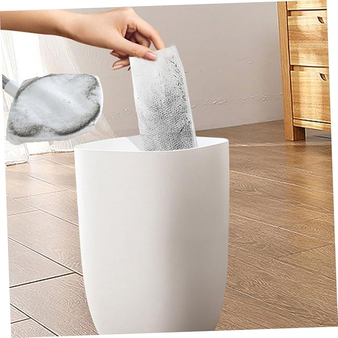 Rotatable Dust Mop for Hardwood Floors with No-wash Dry Cleaning Cloth Triangle Shape Dust Broom Mop Set for Household Floor Removal and Desktop Dusting