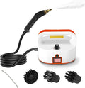 Handheld Steam Cleaner - 1600W Portable Pressurized Cleaner 4.5 Bar Pressure 3 Brush Heads 50-400ml/min Ideal for Air Conditioning Kitchen Range Hood and Car Cleaning
