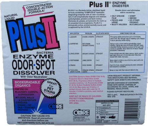 Unbelievable! P2-100 Plus II 16 Oz. Odor &amp Spot Remover (Case of 12)