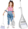 OUNONA 1 Set Mini Hand Broom and Dustpan Compact Freestanding Sweeper Brush for Rooms Kitchen and Car Cleaning Lightweight Integrated Design for and Use