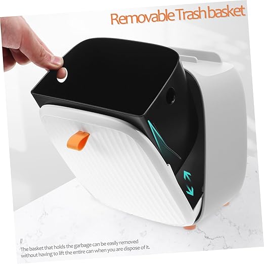 Vaguelly Mini Desktop Trash Bin Lid Stylish Rubbish Can for Office and Bedroom Compact Wastebasket Organizer for Countertop Bathroom and Dorm Use