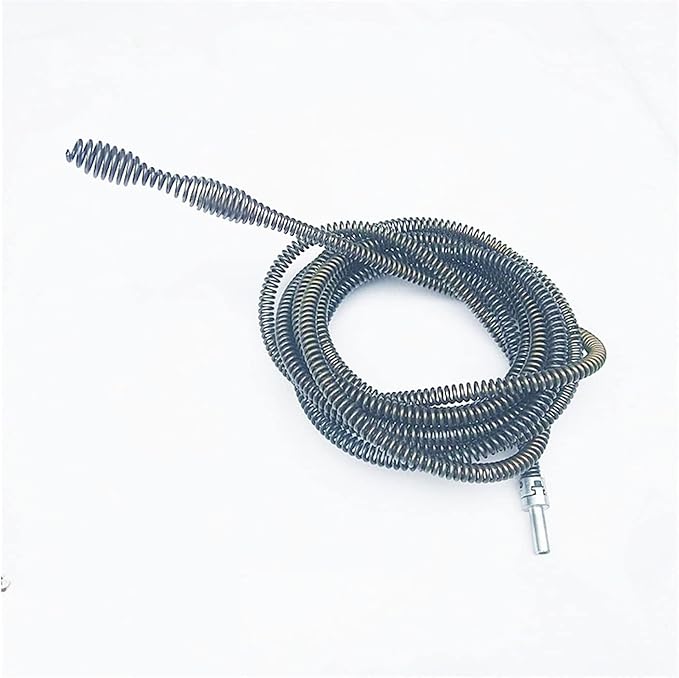 Yjin Store 3-5M Length Pipe Dredging Tool Drain Cleaner Sticks Clog Remover Cleaning Extension Spring with Connector for Kitchen Sink (Length : 3M Length)