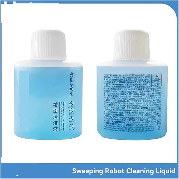 200ml Floor Cleaning FluidCompatible For Roborock Qrevo Curv Q5 Pro S8 MaxV Ultra Q8 Max+ Qrevo S Qrevo Pro Robot Vacuum Cleaners(4pcs)