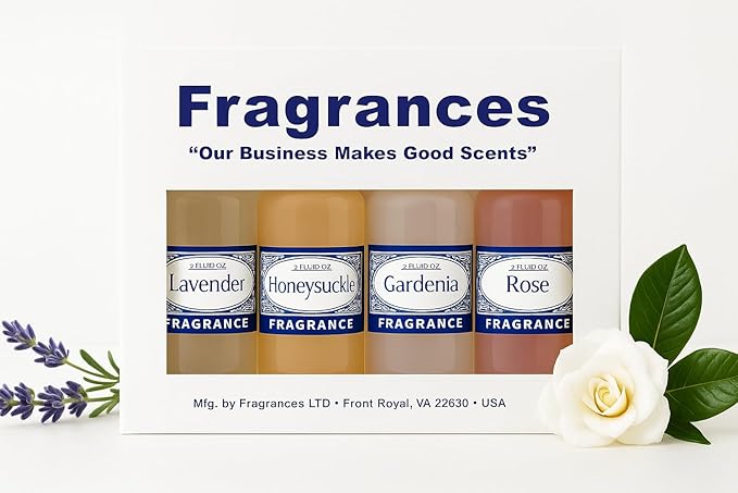Rainbow RainMate Sirena Hyla Compatible Vacuum Fragrances – Assorted Fragrance 4-Pack For Water-Based Vacuums (Garden in Bloom - Lavender Honeysuckle Gardenia Rose)