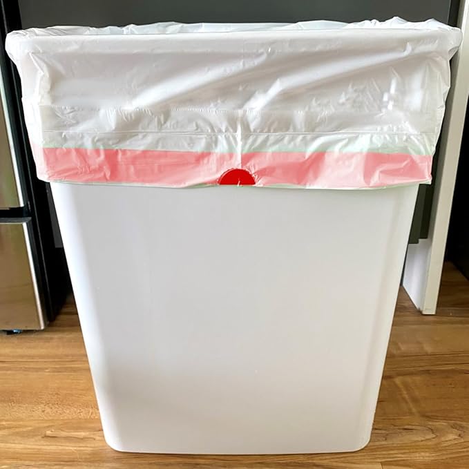 Tall Kitchen Drawstring Trash Bags 13 Gallon 200 Count Heavy Duty White &amp Unscented Can Liners