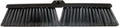 Restaurantware-BROOM HEAD ONLY: Clean Tek Professional 17.13-Inch Push Broom Head 1 Heavy-Duty Cleaning Tool - Handle Sold Separately Fine Flagged Bristles Black Plastic Outdoor Use