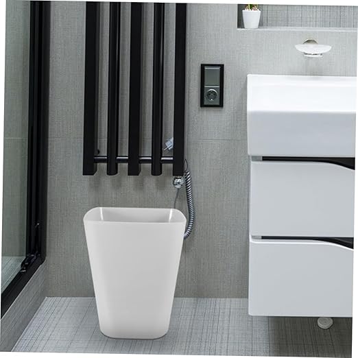 Cabilock 3Pcs Trash Can Large Capacity Bathroom Wastebasket for Office Kitchen Living Room Material Easy to Clean Versatile Garbage Bin