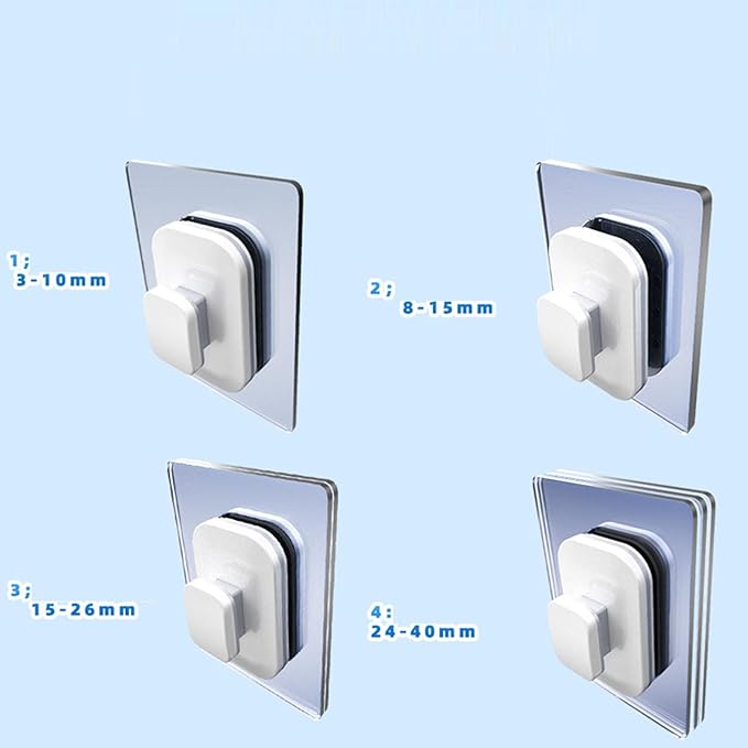 Magnetic Window Cleaner Double Sided Magnetic Window Cleaner Efficient Magnetic Window Brush Glass Wiper Cleaning Tools for High Rise Window