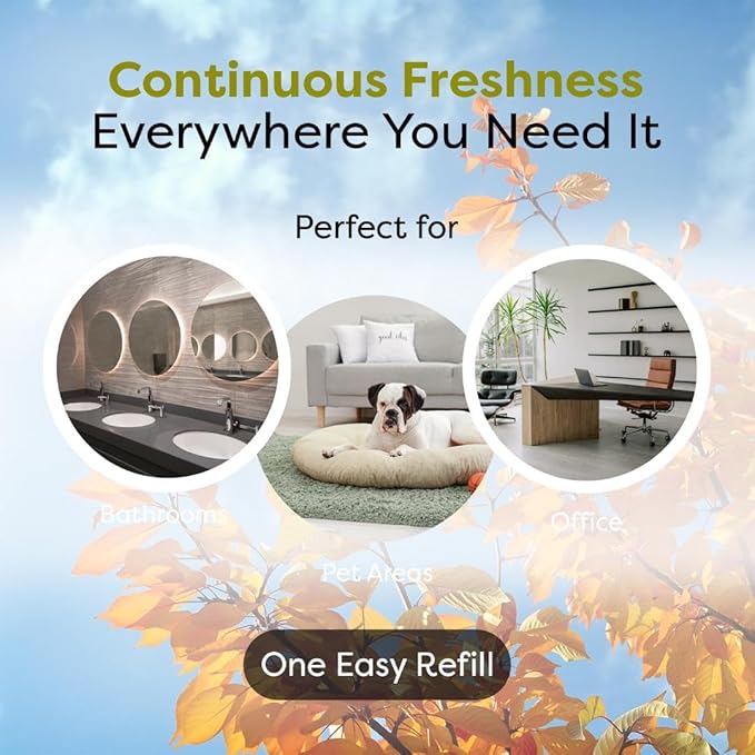 12 WIZARD AUTOMATIC SPRAY REFILLS 5 oz AUTUMN BREEZE