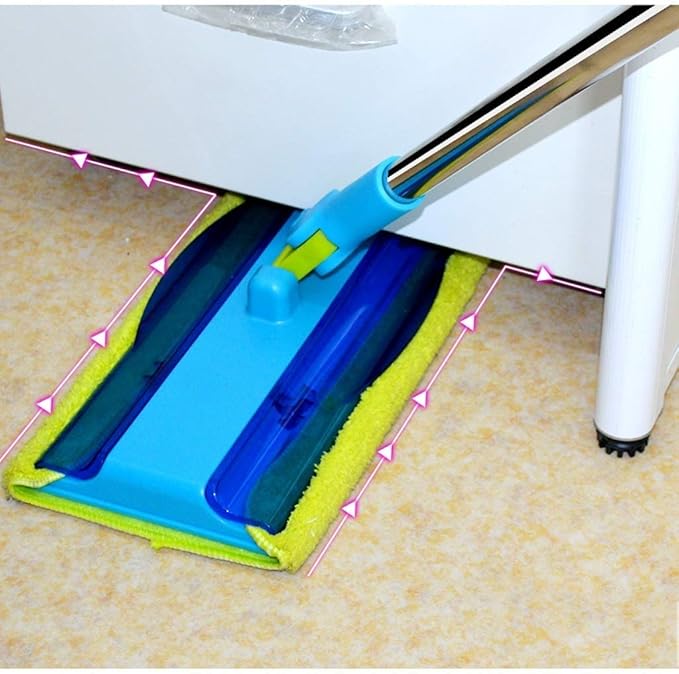 Mop Wet and Dry Dual-Purpose Stainless Steel Rod Flat Rotating Fast Mopping Floor mop Magic Flat mop