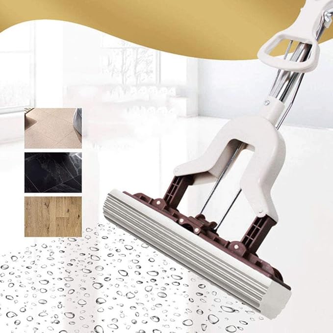 Kitchen Home PVA Sponge MopSuper Absorbent Quadruple Roller Foam Mop All Purpose Floor Cleaner