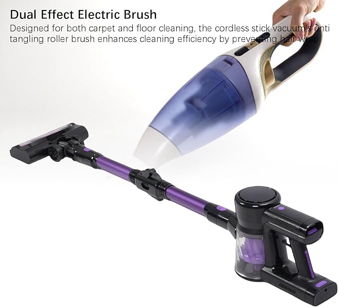 HEEPDD 250W Corded Stick Vacuum Cleaner180 Swivel Steering and Foldable Vacuum Cleaners with Large Dust Cup Capacity for Pet Hair Carpet Floor