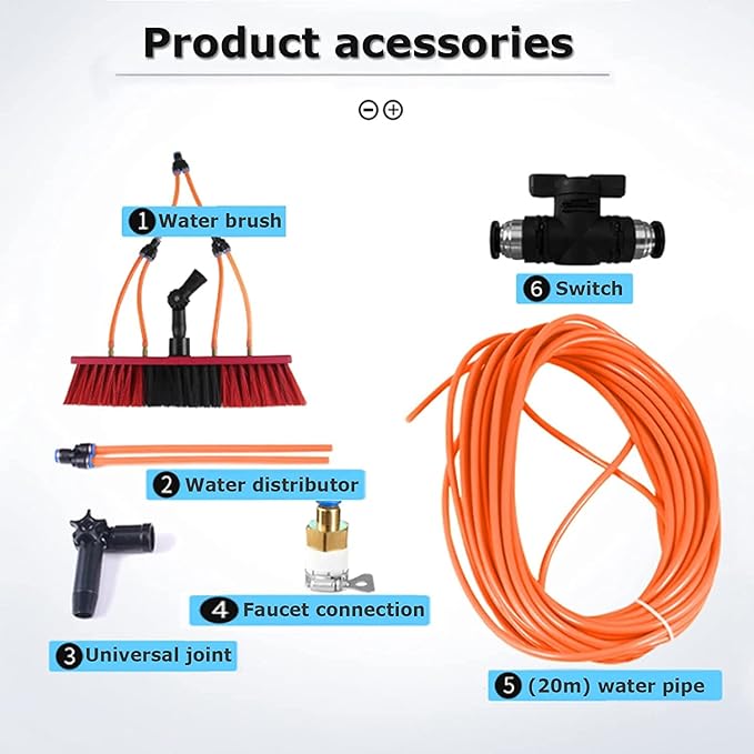 water fed pole kit window cleaning brush outdoor Water Fed Pole Kit Water Fed Cleaning System Aluminum Outdoor Window Cleaner With Hose Cleaning And Washing Tool For Solar Panel