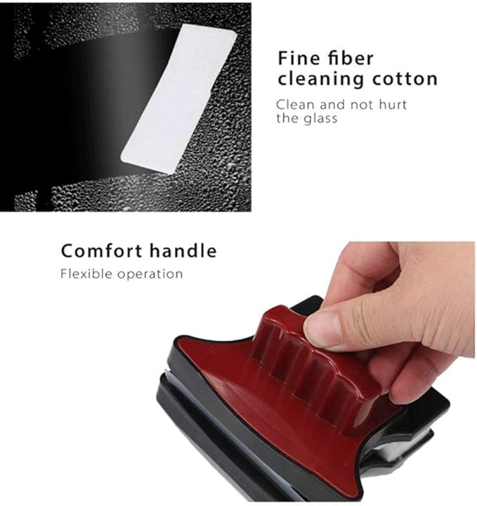 Glass Wiper Magnetic Window Glass Cleaner Tools Household Glider Washing Glass Cleaning Brush for High-Rise Glazed Windows 18-30mm