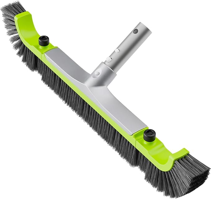 Sepetrel 20” Pool Brush Head for Cleaning WallsHeavy Duty Inground/Above Ground Swimming Pool Scrub Brushes with Premium Strong Bristle &amp Reinforced Aluminium Back