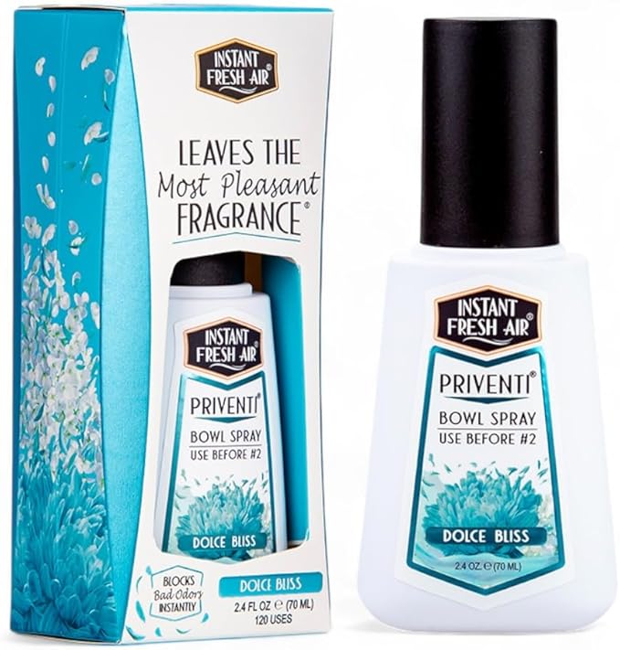 Priventi Bundle – Her/His/Everyone: Orchid Rose + Urban Rebel + Dolce Bliss 2.4 oz Each | Instant Odor Eliminator | Bathroom Spray Toilet Spray &amp Toilet Freshener for Home Travel &amp College