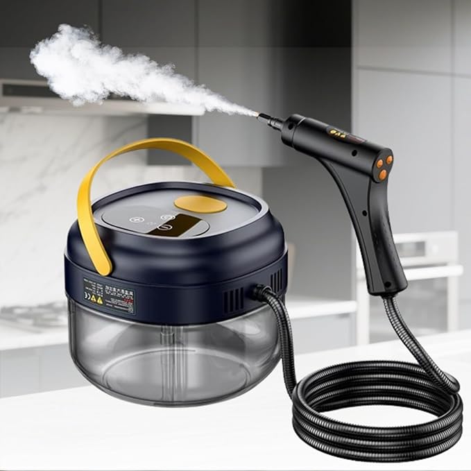 Handheld Steam Cleaner for Home Adjustable Handle Pressurized Portable Steamer for Cleaning 1.7L Steam Cleaners for Car Auto Detailing Furniture Couch Tile Grout Upholstery