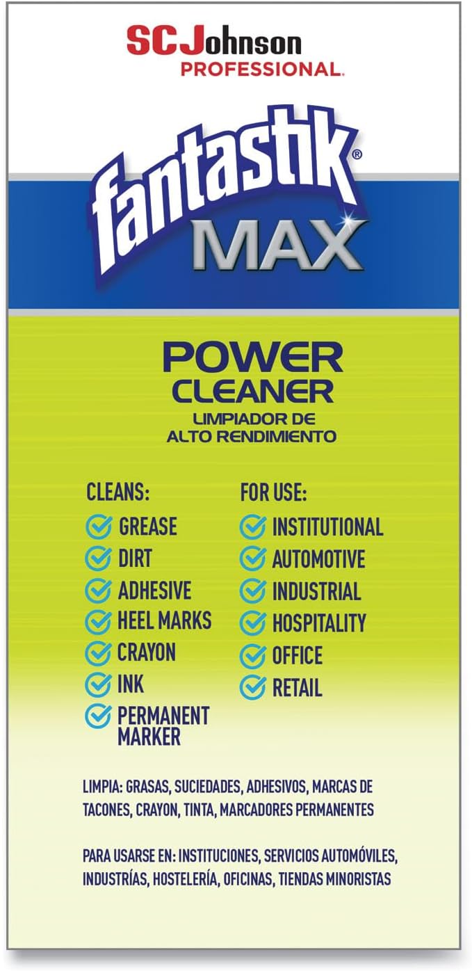 Fantastic MAX All Purpose Power Cleaner Degreaser Pleasant Scent 32 Fl Oz bundled with Micro Fiber Cloth