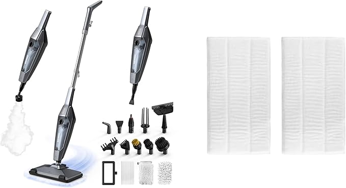 SENMO Steam Mop with Extra Microfiber Mop Pads*2