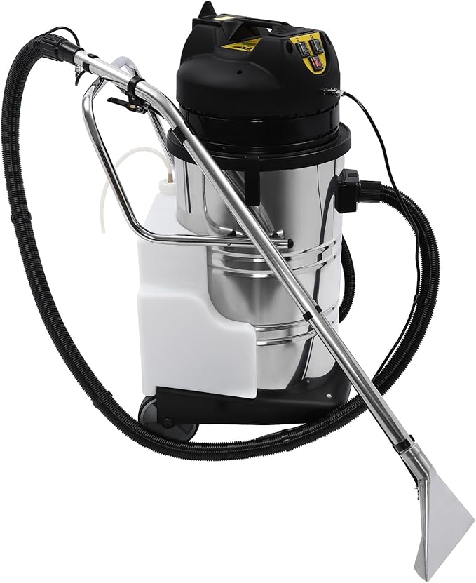 80L Portable Carpet Cleaner Machine 2110W 110V Commercial 3 in 1 Carpet Extractor Vacuum Washing Machine Heavy Duty Floor Cleaning Machine Carpet Spraying Floor Brush Cleaner Extractor