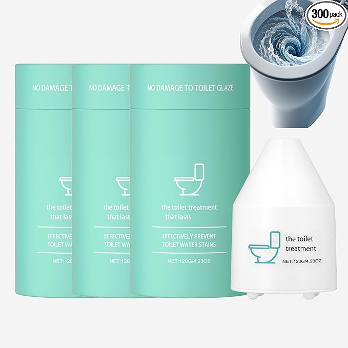 Gel Toilet Bowl Cleaner Foaming Toilet Cleaner No Scrub Toilet Bowl Freshener Bathroom Cleaning Products Prevent Stains and Limescale Long-Lasting Fresh Scent Deep Cleans Pipes (3PCS)