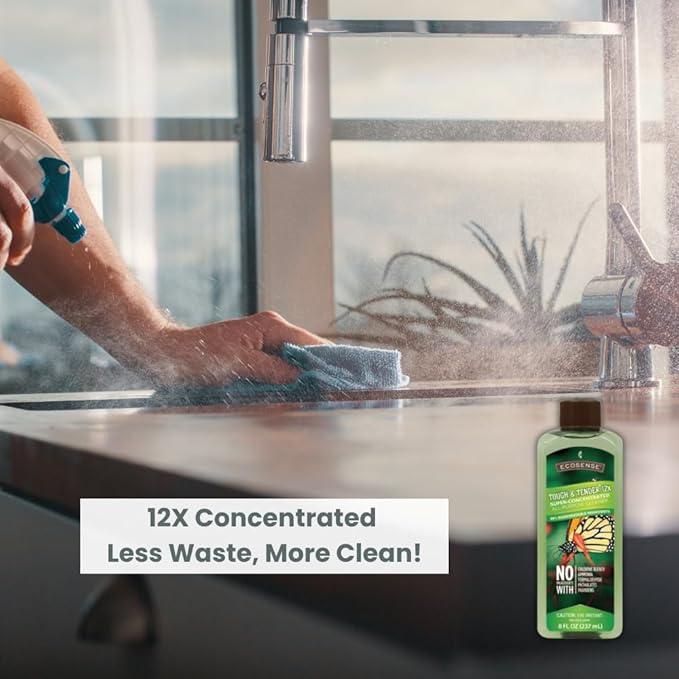 Melaleuca Tough &amp Tender 12x All-Purpose Cleaner – 8 fl. oz. | Super-Concentrated Plant-Based Formula with Spray Bottle Included