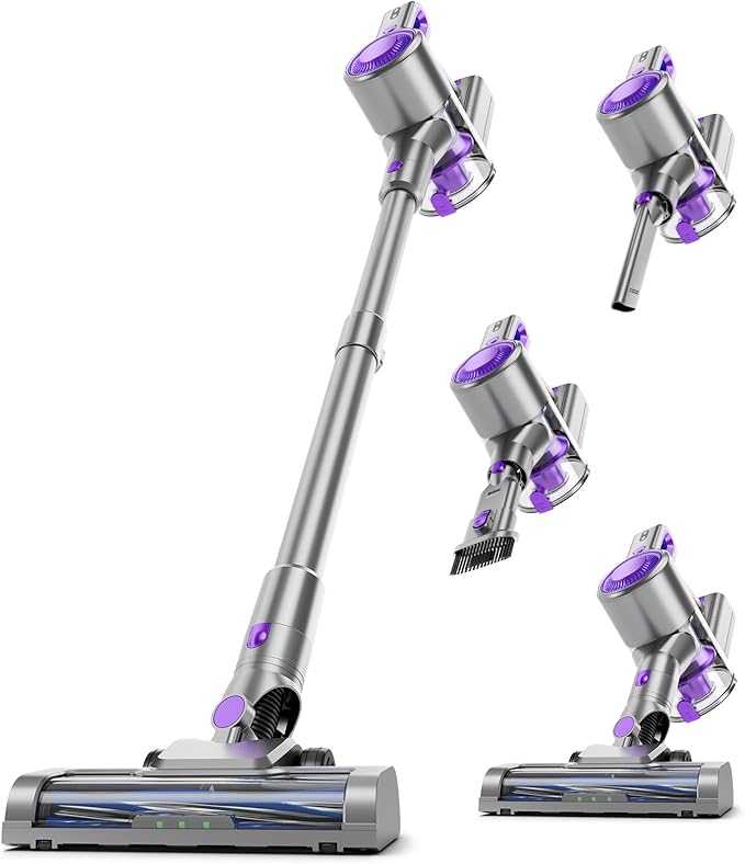 KIKETECH Cordless Vacuum Cleaner Vacuum Cleaners for Home with Stick Vacuum Up to 45 Mins Runtime Great for claenning Pet Hair Carpet Hard Floor.(B503)