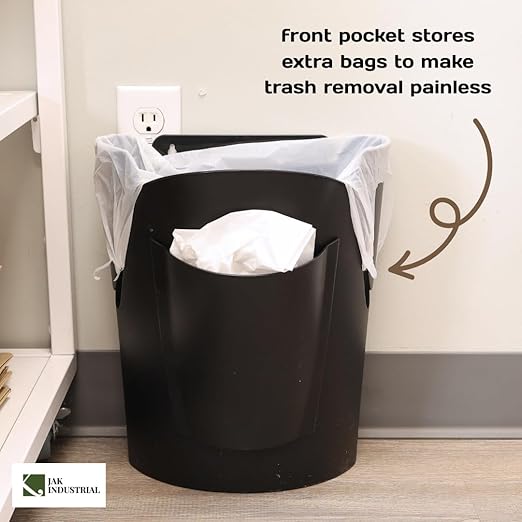 Mountable Grocery Bag Trash Can – Reuse Standard Grocery Store T-Shirt Bags with Small Bathroom/Undercabinet/Hangable Garbage Basket (2)