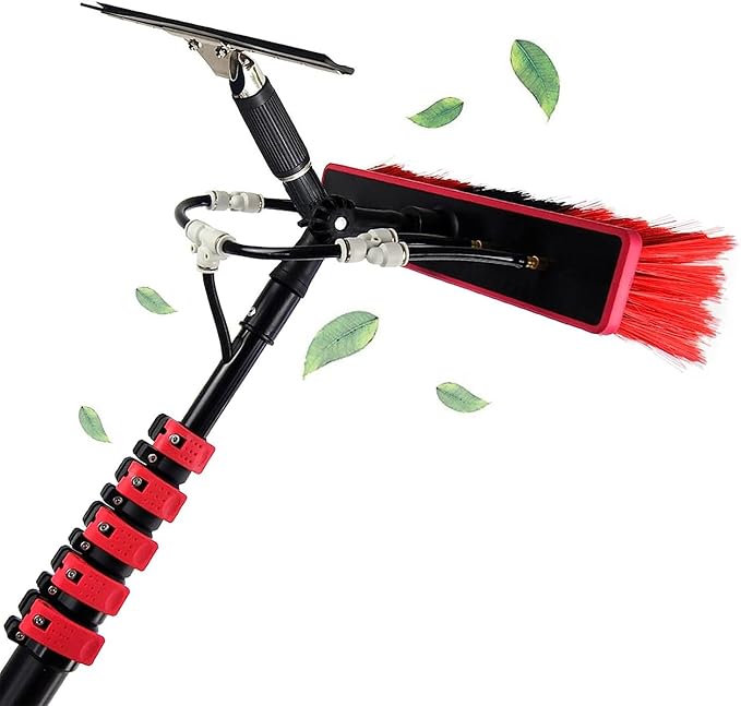 Window Cleaning Equipment Water Fed Pole Window Cleaning Equipment Telescopic Window Cleaner Cleaning Photovoltaic and Solar Panels Extendable Cleaner Conservatory (5.4m/17.7ft)