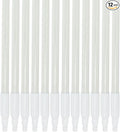 SPARTA Fiberglass Broomstick Replacement Broom Handle with Acme Threaded Tip for Industrial Cleaning Tools Fiberglass 60 Inches White (Pack of 12)