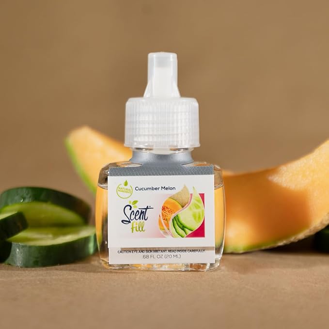 Scent Fill Cucumber Melon Plug in Air Freshener Scented Oil Refills 4 Refills