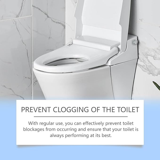 Toilet Drain Unblocker &amp Cleaner with Deodorizing and Fragrance - Removes Stubborn Dirt Limescale &amp Mineral Deposits Safe for All Toilet Surfaces(1PCS)