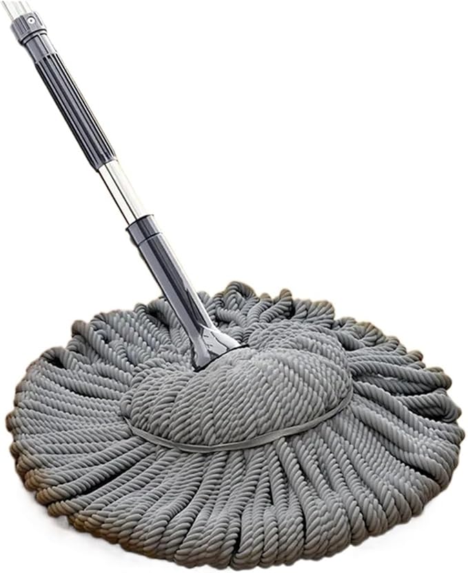 Compatible for Rotating Self Twisting Water Mop Washing Household Floor Windows Clean Tools