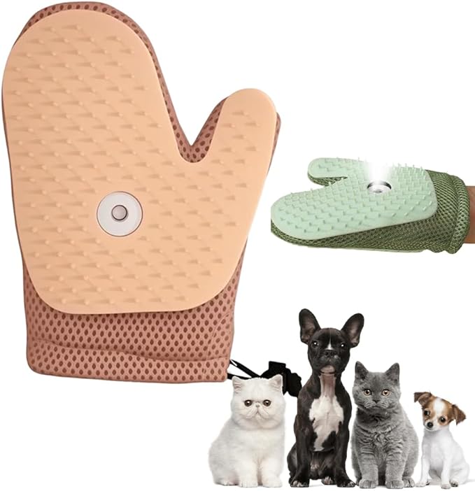 2025 New Pet Hair Removal Glove Upgrade Electrostatic Pet Grooming Gloves for Cats and Dogs Efficient Cat Gloves