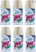 Glade Automatic Spray Air Freshener Refill Exotic Tropical Blossoms Scent 6.2 Ounce (Pack of 6)