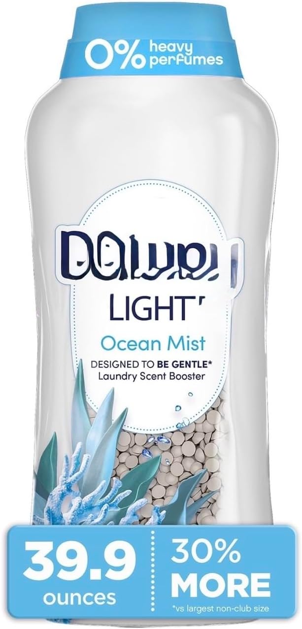 Laundry Scent Booster Beads Ocean Mist Scent 24 OZ In-wash fabric beads designed to be gentle with a light boost of scent