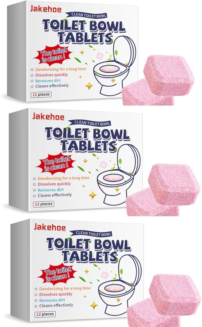 Toilet Bowl Cleaning Tablets 36 Pieces Quick Dissolving Long-Lasting Deodorizer (3)