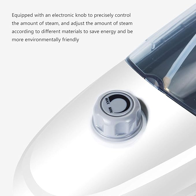 Steam Mop with 110°C High Temperature Steam 15S Heating Time Carpet Cleaner 6 Functions in 1 Steam Mop Environmentally Friendly Adjustable White (White)
