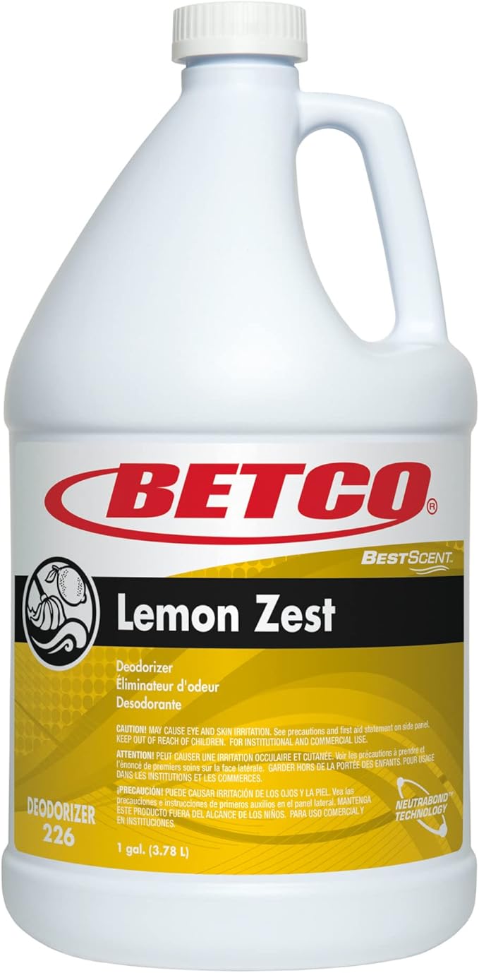 Betco® Best Scent Odor Eliminator Concentrate Lemon Zest Scent 128 Oz Case of 4