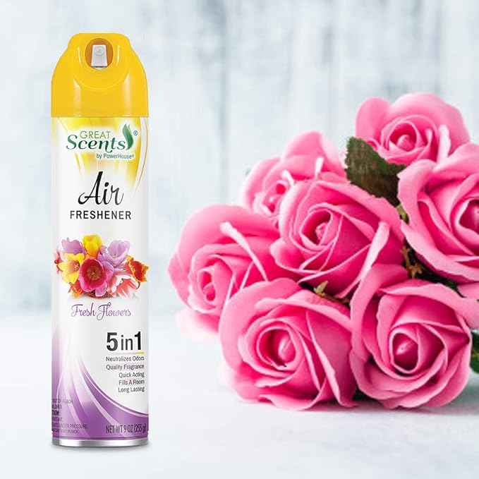 90560-3 Fresh Flowers Air Freshener - 9 oz.44 Pack of 12