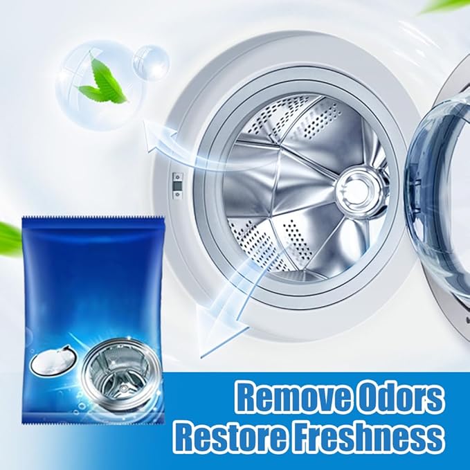 Washing Machine Cleaner 2026 New Powerful Stain Remover for Washing Machine Tanks - Deep Clean Solution for HE Top Load and Front Load Washers Descaler for Drum Tub &amp All Internal Parts (5Pack)