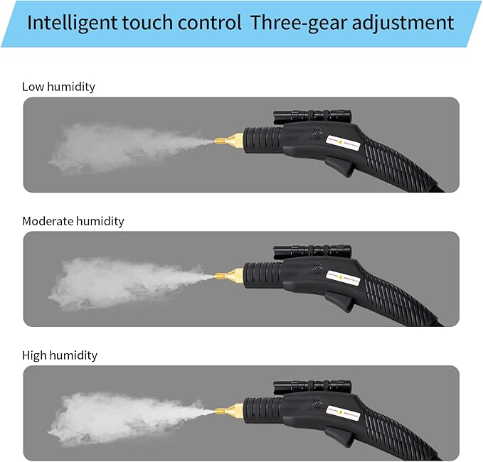 Multifunction Handheld Steam Cleaner 1800W Car Steam Cleaners for Home Use High Pressure Steam Clean Mobile Cleaning Machine Electric Portable Steamer for Cleaning (Black)