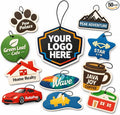 300 PCS Custom Logo Air Freshener Bulk Personalized Car Air Fresheners for Business Branding Real Estate Agents Dealerships and Events