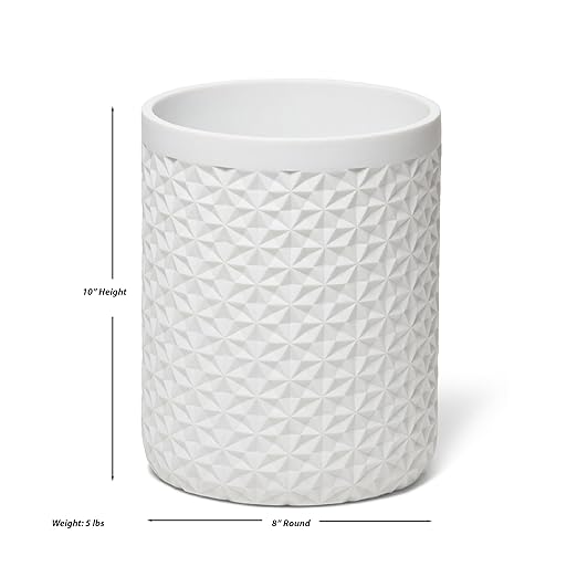 Roselli Trading Company Quilted Wastebasket
