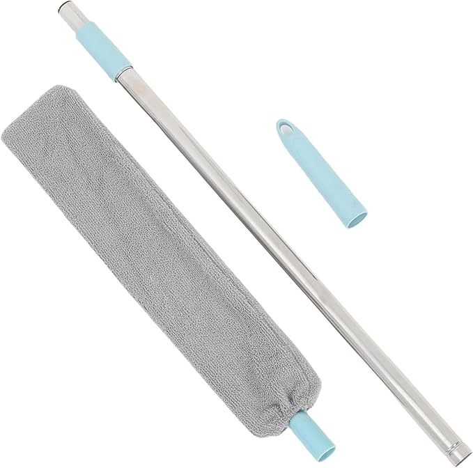 Beaupretty Electrostatic Retractable Duster for Home Cleaning with Extendable Handle Gap and Baseboard Dust Remover for Ceiling Fans Under Bed Cabinet and Refrigerator Dusting
