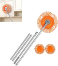 180° Rotatable Adjustable Cleaning Mop with 3 Mop Head 78 Inches Long Handle Wet &amp Dry Mopping Suitable for Floor Door Window Ceiling and Bathroom