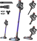 Cordless Vacuum Cleaner for Home450W 40Kpa 45MinsSelf-StandingPowerful Stick Vacuum Cordless for Pet HairHard FloorsCarpetsCar - Purple