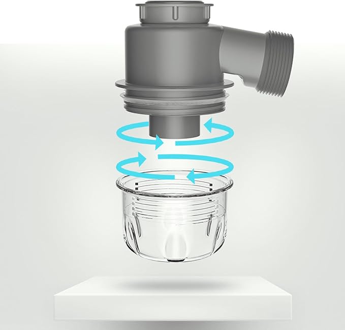 Portable Space Saving Kitchen Sink Drain Set Featuring Clear Backflow Preventer and Flexible Pipe Designs