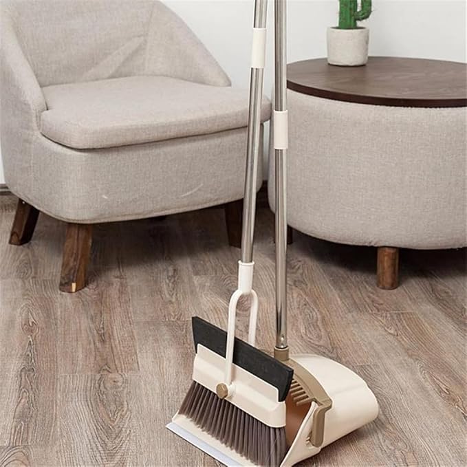 Floor Cleaner 2-in-1 Broom Wiper Set Sweeper Household Hair Soft Dustpan Practical Creative Dustless Multifunct